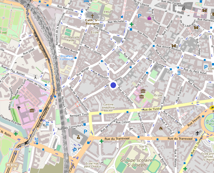 Image d'une localisation faite à l'aide de l'application